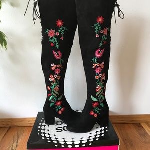 2 Lips Two Bryce Over The Knee Boots-NIB